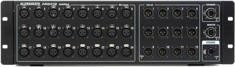 Allen & Heath AR2412 24x12 I/O Expander for Qu / Avantis / SQ Mixers